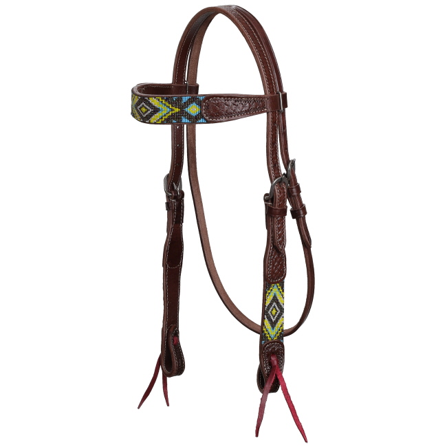 Showman Voltage Beaded Browband Headstall and Breastcollar Set #2