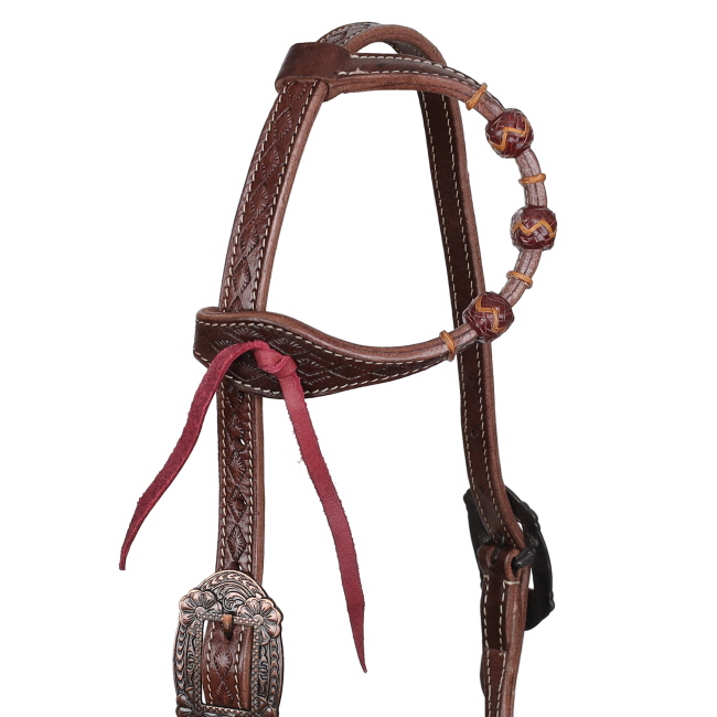 Showman Rustic Reign One Ear Bosal Headstall #2