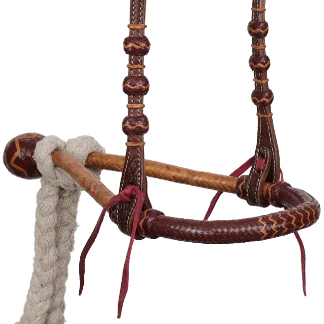 Showman Rustic Reign One Ear Bosal Headstall #3