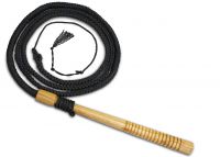 6ft Professional braided nylon bull whip with wooden handle