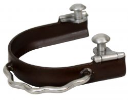 Showman antique brown sidewinder bumper spurs