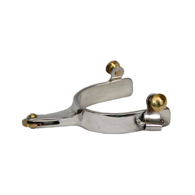 Showman Stainless Steel Horizontal Rowel Spur