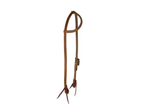 Showman Argentina Cow Leather One Ear Headstall With Silver and Copper Overlayed Buckle - Lady&#47;Card Suites #2