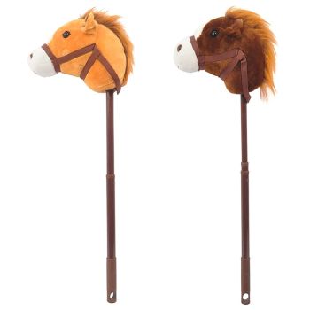 Showman Couture Adjustable Plush Stick Horse No Sound Effects