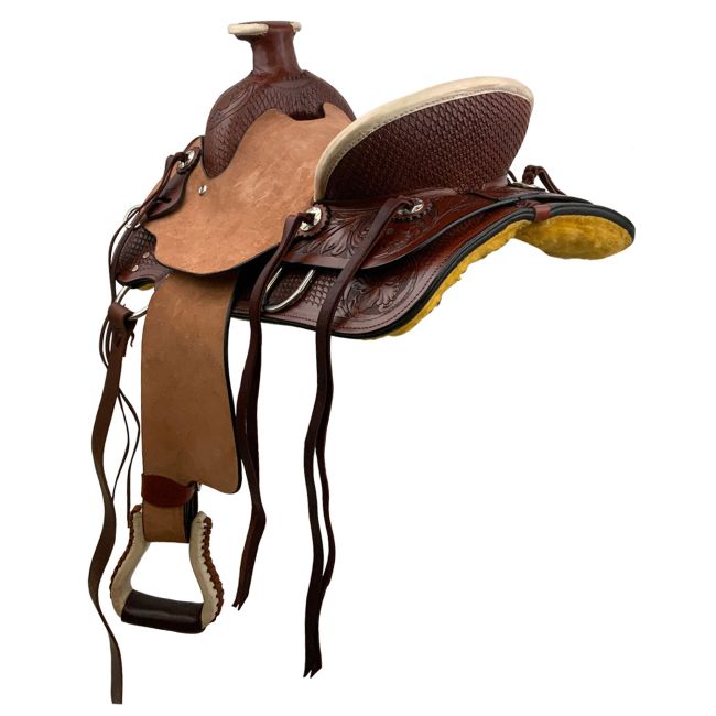 Young Gun Wade Style Economy Roping Saddle - 13 Inch #2
