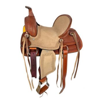 12" Economy Hard Seat Roper Style Pony/Youth saddle