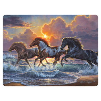 Sunset Surge Tempered Glass Cutting Board