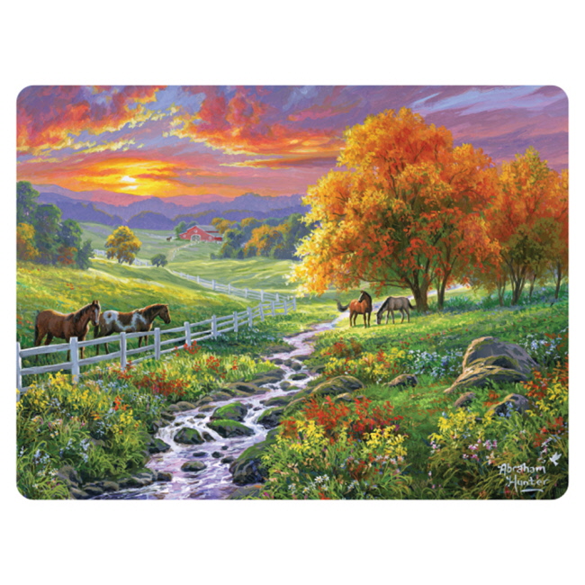 Autumn Creek Tempered Glass Cutting Board