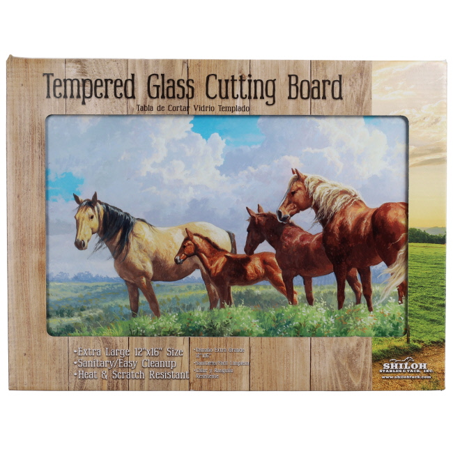Cloudbreak Pasture Tempered Glass Cutting Board #2