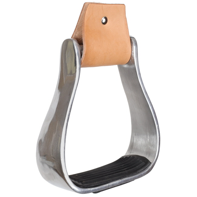 Showman Aluminum Stirrup with Grip Tread #2