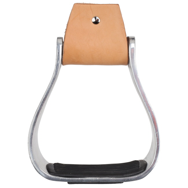 Showman Aluminum Stirrup with Grip Tread #3