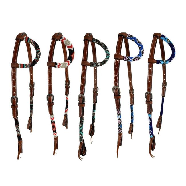Assorted Beaded One Ear Headstall