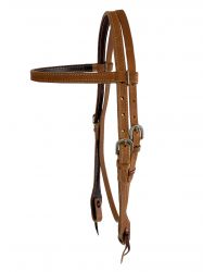 Showman Argentina Harness Cow Leather Browband Headstall