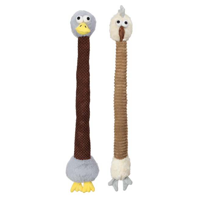 Extend-a-Bird Squeaker Plush Dog Toy
