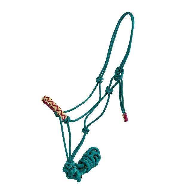 Assorted Braided Nose Cowboy Knot Halter with Lead #7