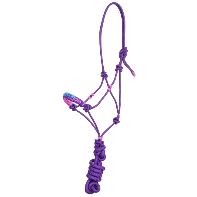 Flower Nose Cowboy Knot Halter with Lead #4
