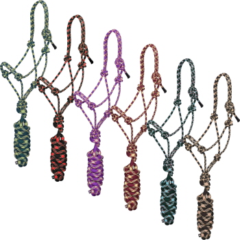 Assorted Diamond Cowboy Knot Halter - Medium/Large Pony