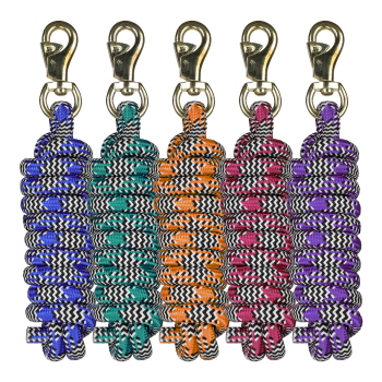 Showman 9' Assorted Poly Lead Rope with Bull Snap