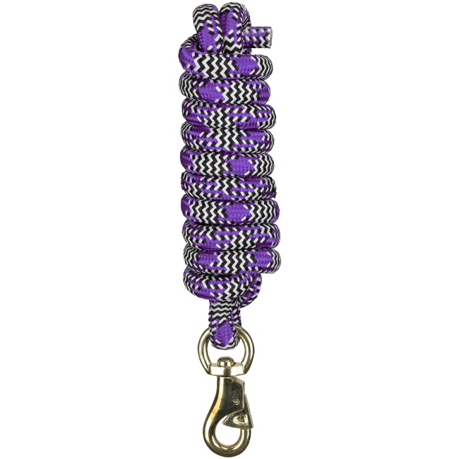 Showman 9' Assorted Poly Lead Rope with Bull Snap #6