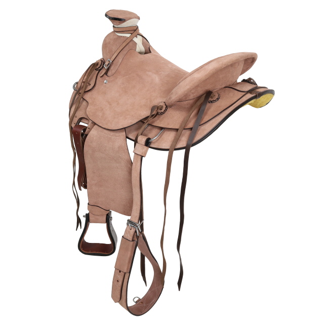 Ranchman Roughout Wade Roper Style Saddle - 16 Inch #2