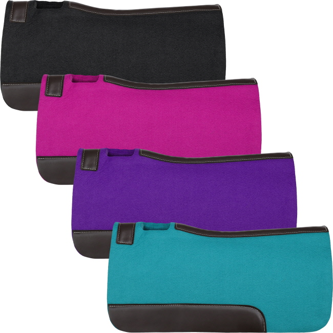 32" x 32" Contoured Felt Saddle Pad
