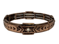 Copper Southwest Inspired Stretch Bracelet