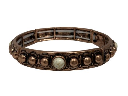 Copper Dot Stretch Bracelet