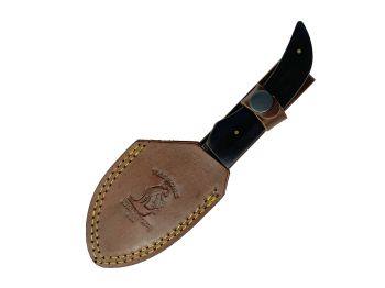 Bone Collector Gut Hook Blade Skinning &#47;Hunting Knife with Brown Leather Sheath #3
