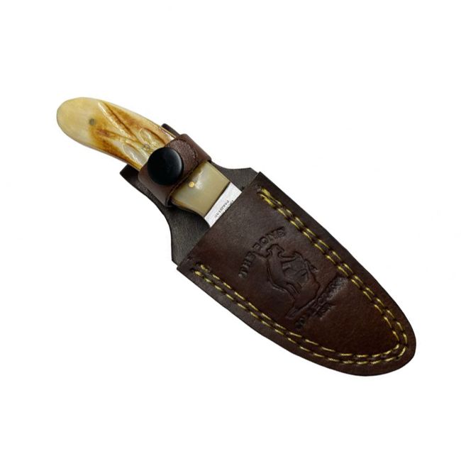 Bone Collector Hunting Knife with Leather Sheath #2