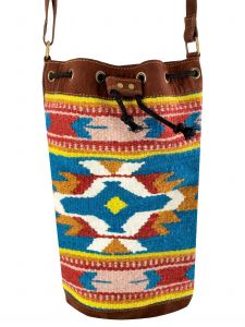 Showman Southwest Pattern Wool Saddle Blanket Bucket Bag