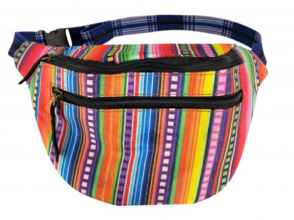 Showman Hip Pack (Fanny Pack) Bag with Striped Serape Print design
