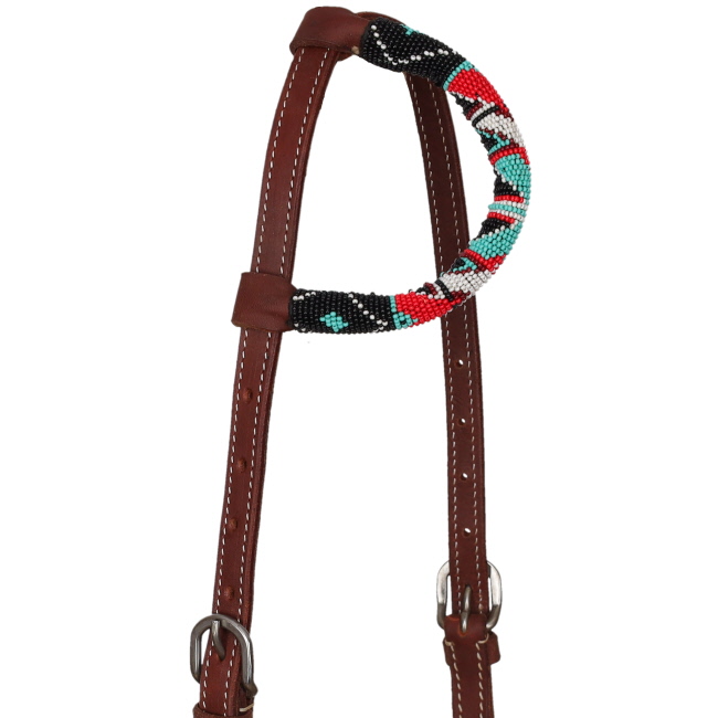 Showman Midnight Maverick Argentina Cow Leather One Ear Headstall #2