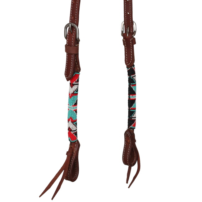 Showman Midnight Maverick Argentina Cow Leather One Ear Headstall #3