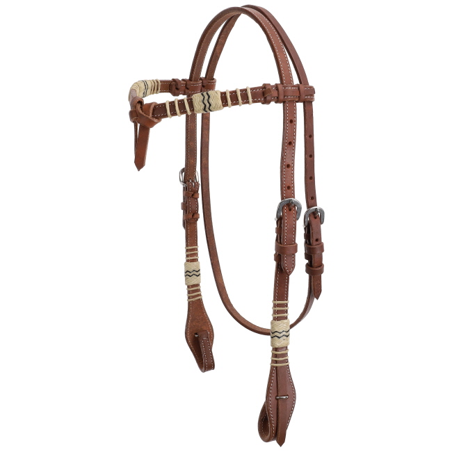 Showman Rawhide Junction Argentina Cow Leather Futurity Knot Headstall #2