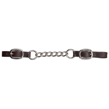 Showman Argentina Cow Leather Curb Chain