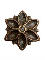 Copper flower concho with screw