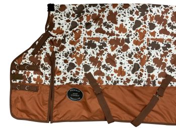Showman Cow Print 1200D Waterproof and Breathable Turnout Blanket #2