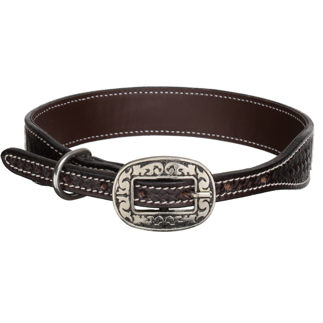 Showman Couture Luxe Viper Leather Dog Collar #3