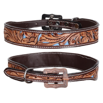 Showman Couture Buttercup Leather Dog Collar