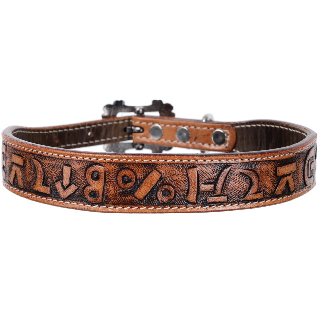 Showman Brandin' Pen Leather Dog Collar #2