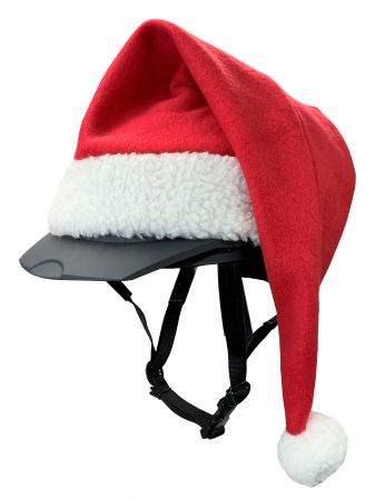 Helmet Sized Santa Hat