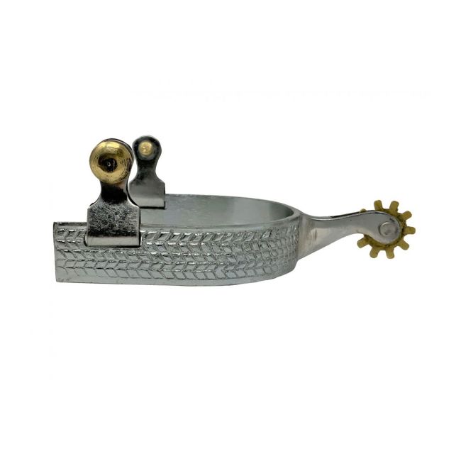 Showman Men's Western Chrome Plated Spur