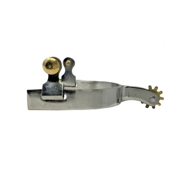 Showman Youth Chrome Plated Western Spurs