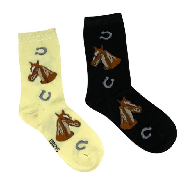 Women's Western Horse Head Print Fun Design Socks