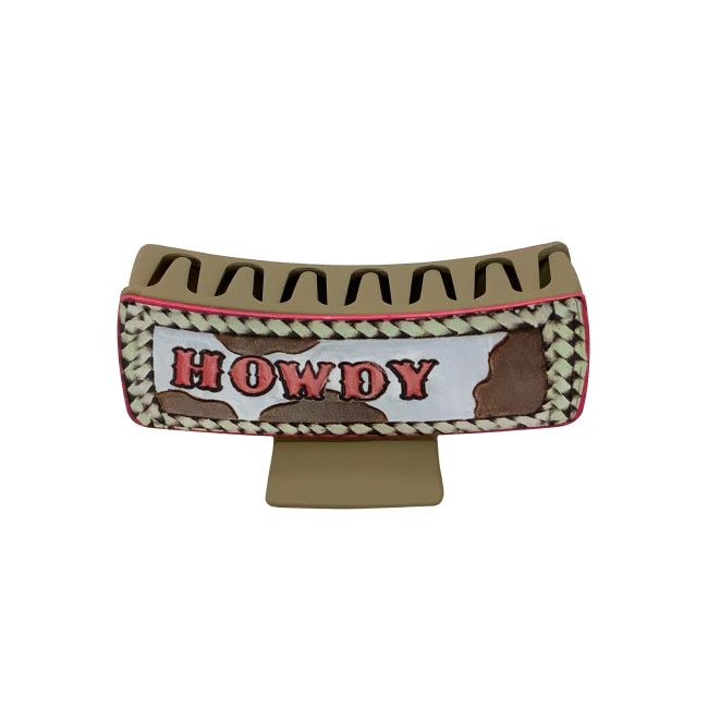 Blush Howdy Claw Clip #2
