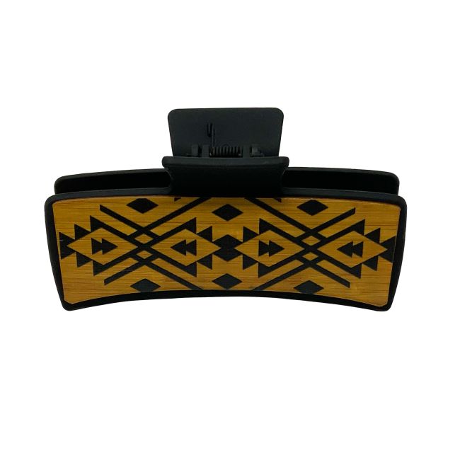 Aztec Carve Large Claw Clip #2