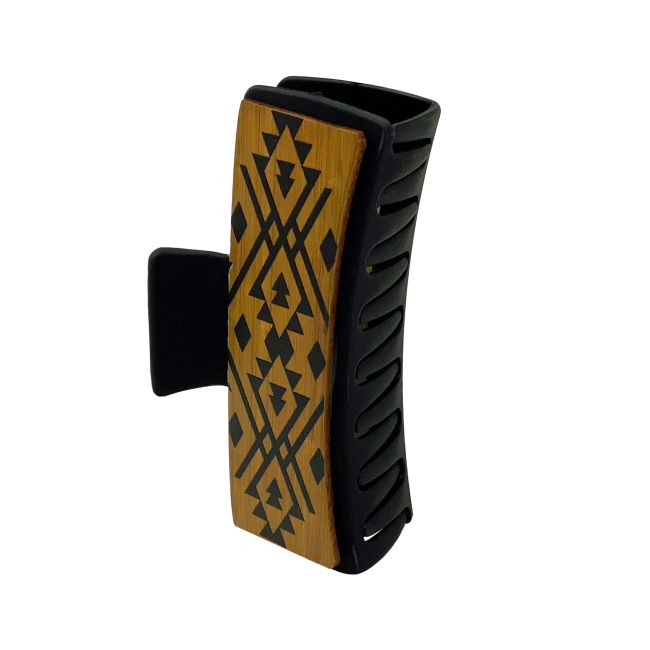Aztec Carve Large Claw Clip #3