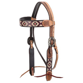 Showman Aztec Loom Browband Headstall
