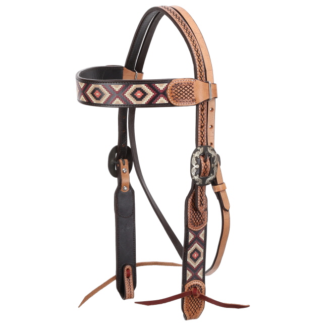 Showman Aztec Loom Browband Headstall