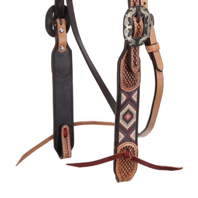Showman Aztec Loom Browband Headstall #2